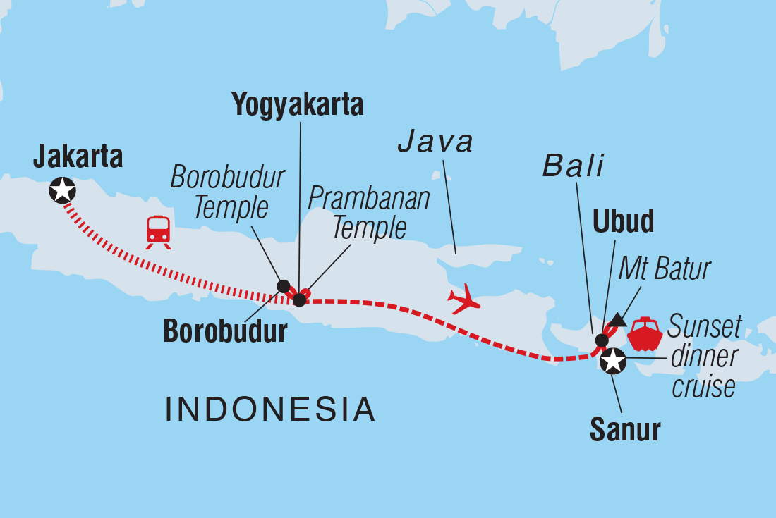 Map of Premium Java And Bali including Indonesia