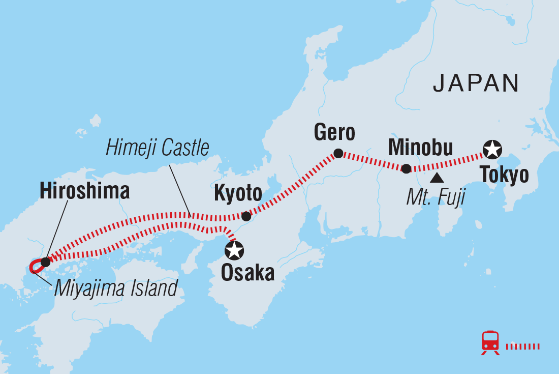 Map of Classic Japan including Japan