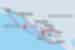 Map of Montenegro Sailing Adventure From Dubrovnik including Croatia and Montenegro