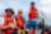 Travellers enjoy a zodiac cruise in the Galapagos isalnds