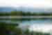 Canoe on the shore by Boya Lake, Alaska