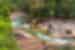 Babinda Boulders creek with many small pools of water formed from the stone along the river in northern Queensland