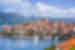 Gorgeous red roof islet in Korcula Old Town, Croatia