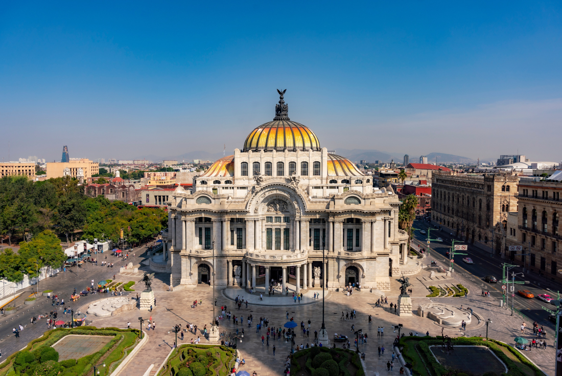 The Palacio de Bellas Artes, Mexico City's grand fine art museum