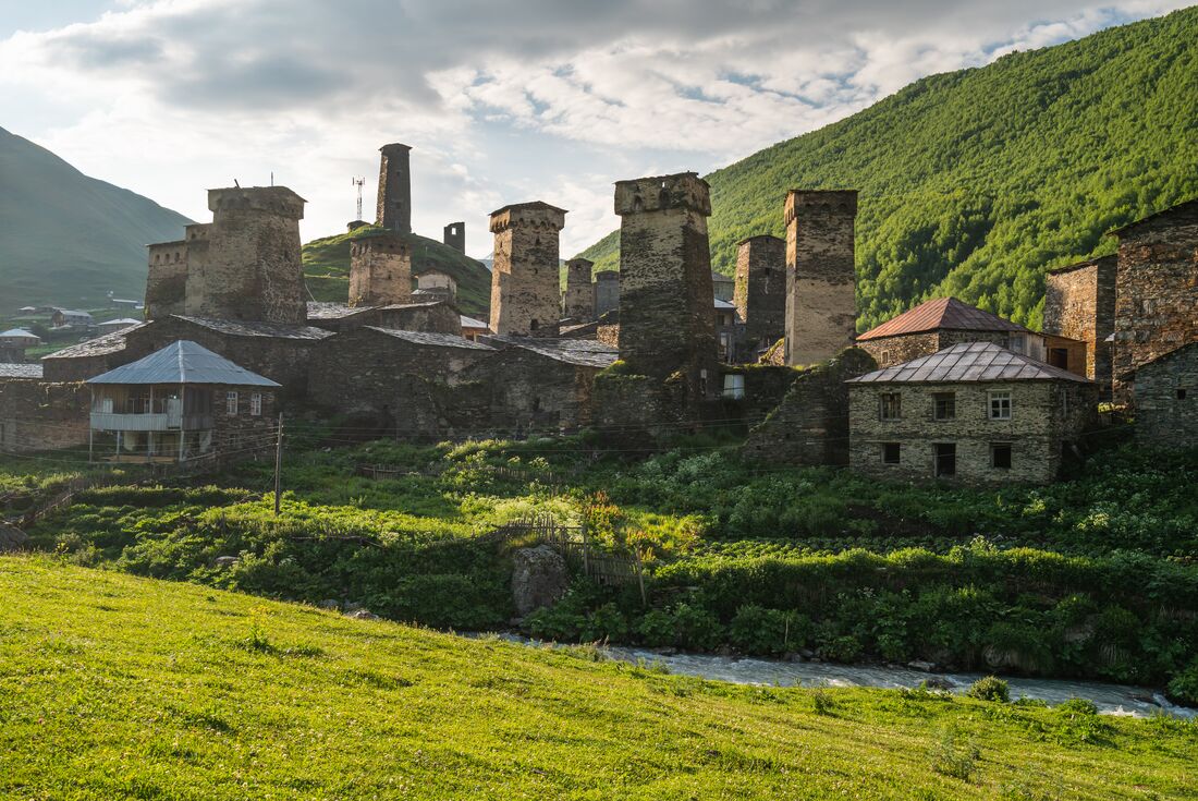 Watch towers in Ushguli Village, Georgia