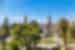 Panoramic view of Plaza de Armas and mountain landscape in the background, Arequipa, Peru