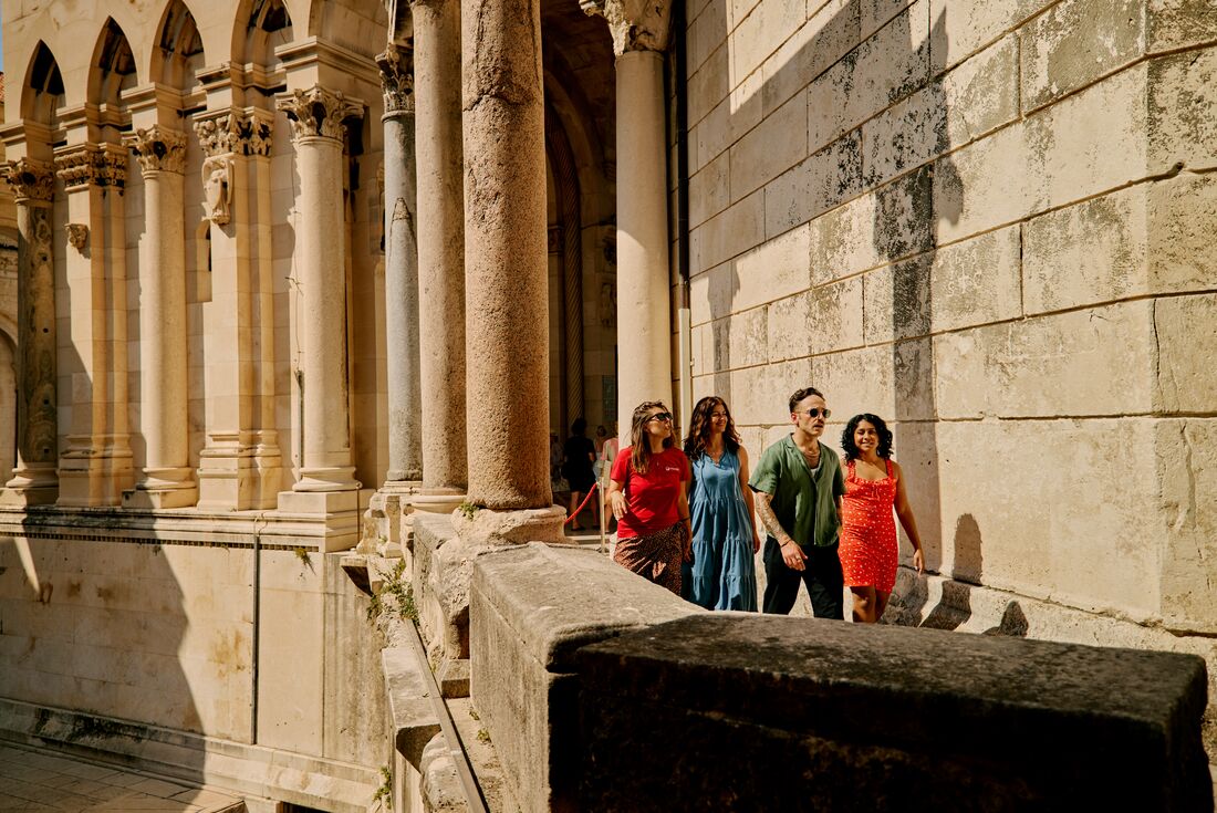 Exploring Diocletians Palace in Split with Intrepid Travel