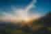 Garden Route National Park coast in South Africa with the sunset hitting the camera
