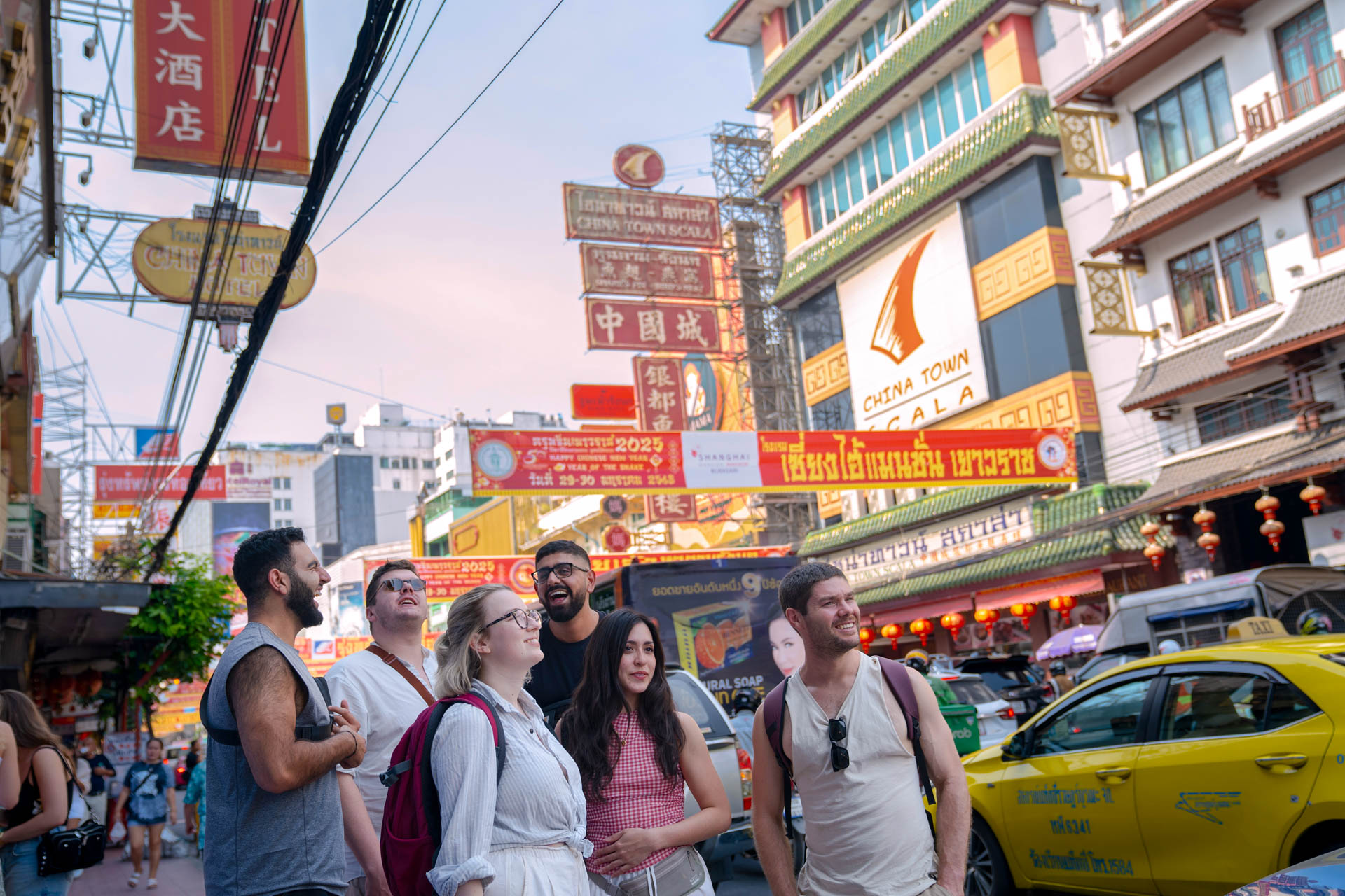 Join your group exploring the streets of Bangkok's Chinatown