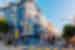 Iconic colourful townhouses in downtown San Francisco California