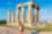 Temple of Apollo in ancient Korinthos (Corinth) near the city of Athens, Greece