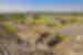 QBPM - Aerial view of people climbing the steps of Teotihuacan temple in Mexico