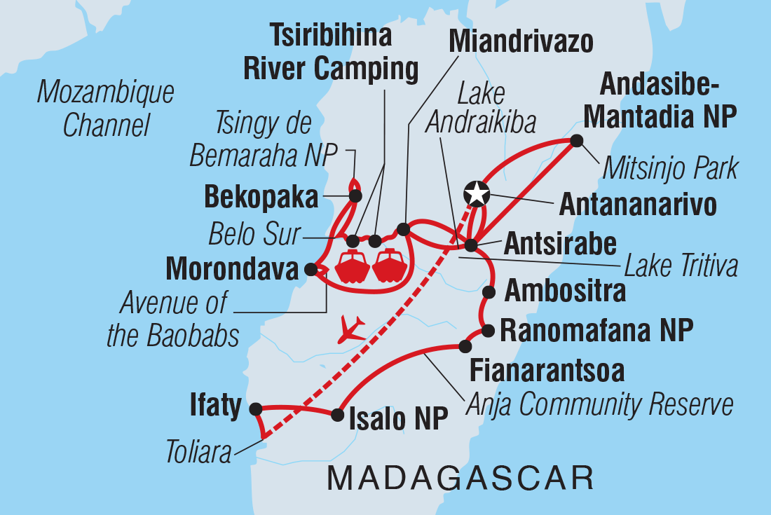 Map of Madagascar In Depth including Madagascar