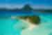 The beautiful shoreline of Bora Bora in French Polynesia