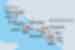 Map of Croatia And Montenegro Sailing Adventure including Croatia and Montenegro