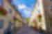 Cobbled streets and buildings in old town, Quebec, Canada