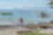 Teenager on the beach in Candidasa