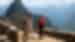 Travellers walking in Peru