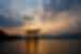 Famous floating gate at sunset, Miyajima, Japan