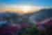 Beautiful view of doi mae salong mountain at chiang rai, Thailand