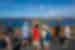 Intrepid travellers look out over Isla Bartolome in the Galapagos