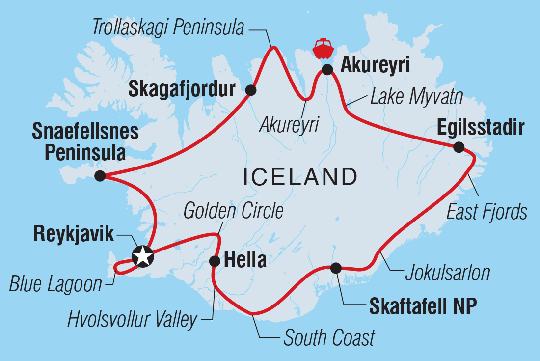 Map of Premium Iceland including Iceland