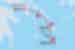 Map of One Week In The Greek Islands including Greece