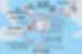Map of Classic Galapagos: Central Southern Islands (Grand Queen Beatriz) including Ecuador