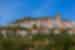 The old town of Castelo De Vide with the castle behind it in Portugal