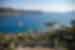 Looking out at the blue water of the Mediterranean Sea with the town of Kas in the foreground