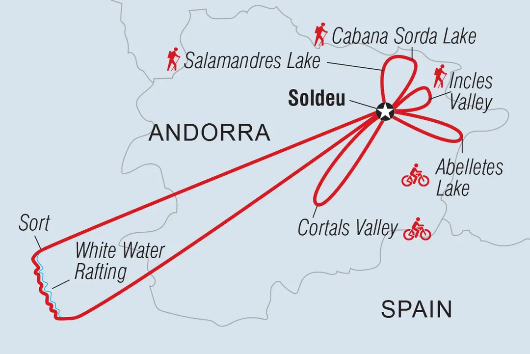Mt Interepid Andorra Hiking, Cycling & Rafting Tour - 8 Days | Intrepid Travel MT