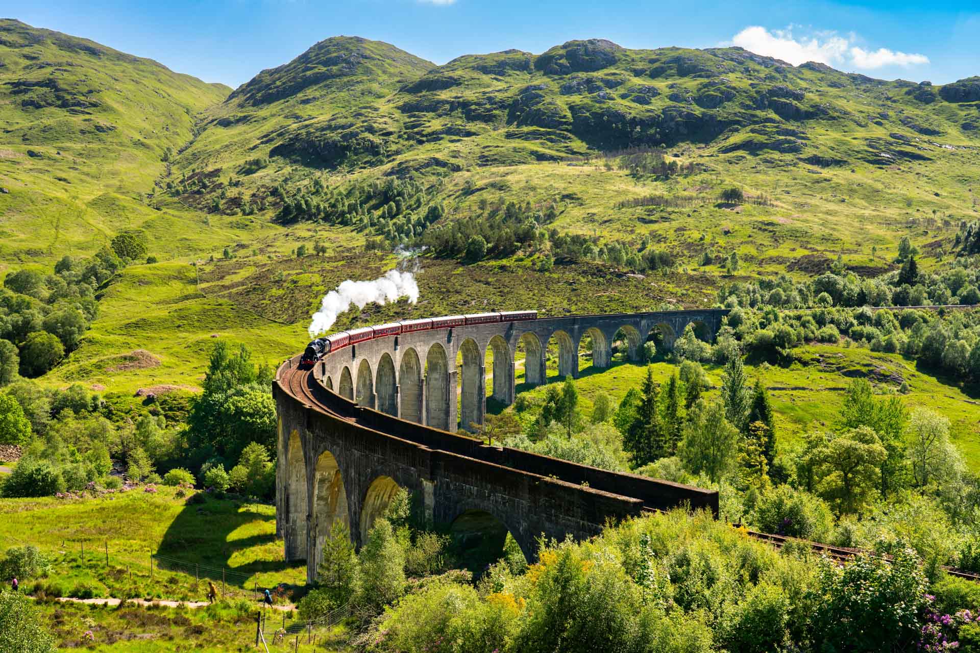 The iconic Glenfinnan Viaduct 