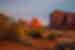 Golden hour light hitting Monument Valley in Utah, USA