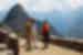 Leader gives a talk on the move at Machu Picchu in Peru