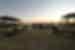 Travellers exploring the Makgadikgadi Salt Pans by 4x4 vehicles, Botswana, Africa