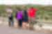 Group of travellers looking out to South African landscape on an Intrepid tour.