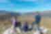 Intrepid travellers and leader look out over the valley at Livno, Boznia and Herzegovina