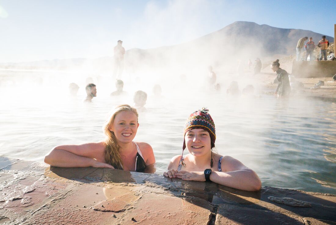 Take a dip in the hot springs at Salar de Uyuni