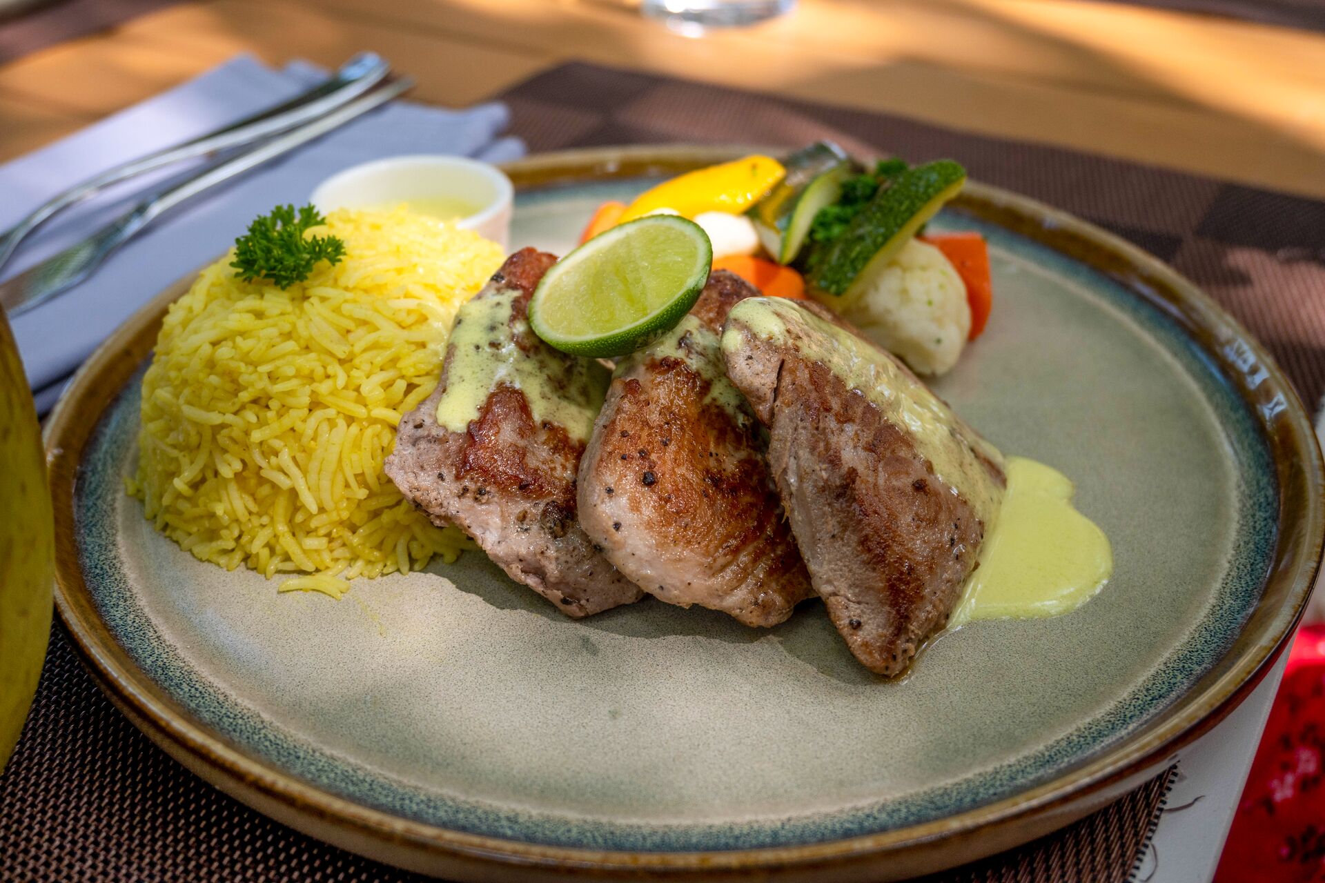A traditional fish rice curry in the Maldives