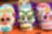 Handcrafted sugar skulls for Dia de Los Muertos