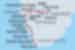 Map of Cape Town To Vic Falls including Botswana, Namibia, South Africa and Zimbabwe