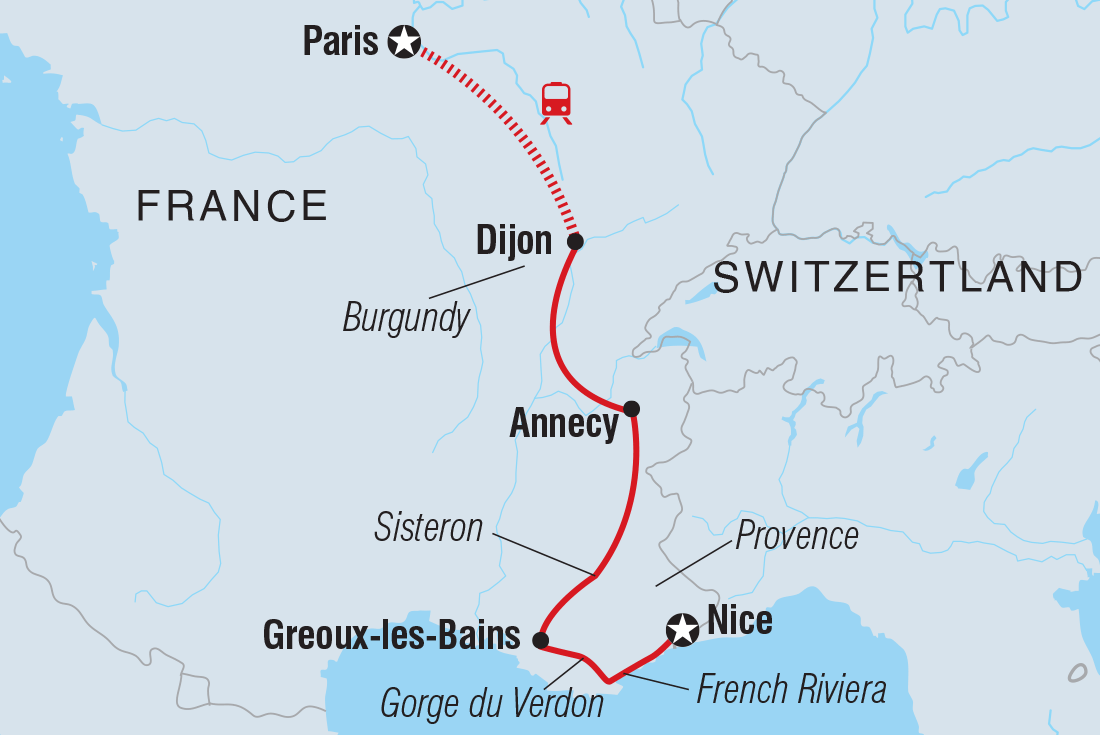 Map of Best Of France including France