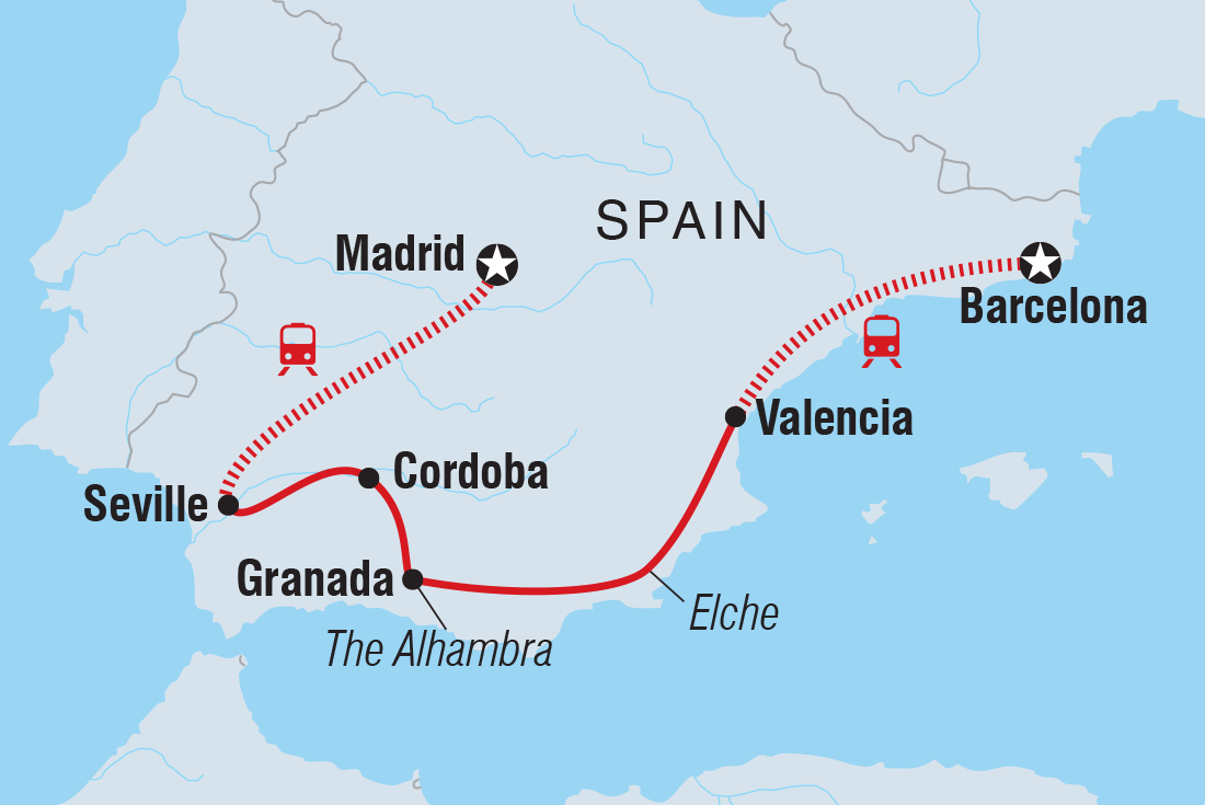 Map of Premium Spain including Spain