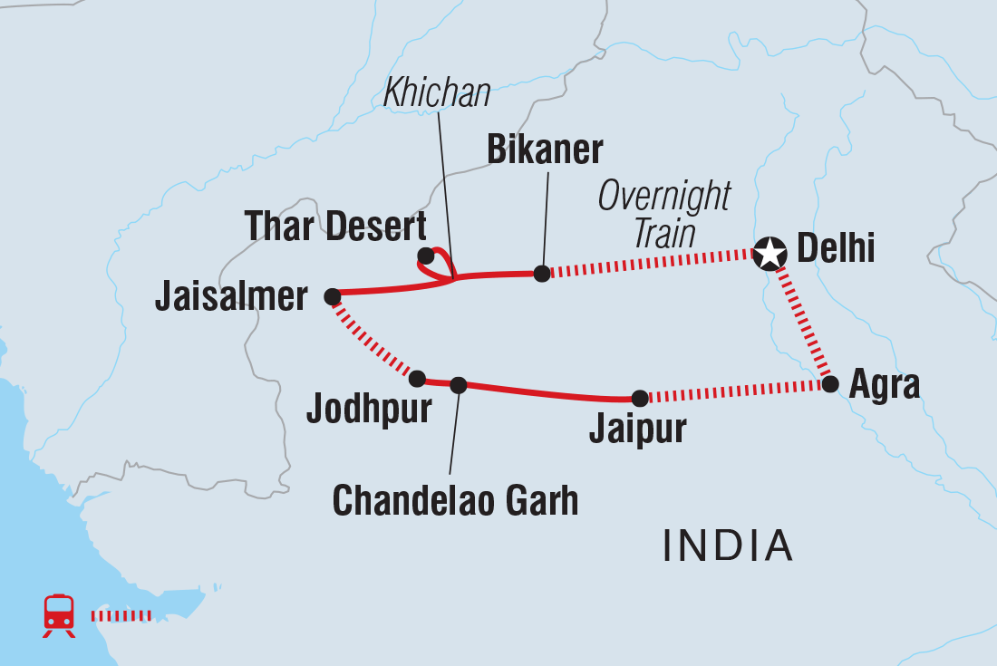 Map of India: Women's Expedition including India