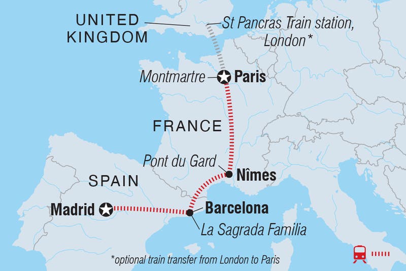 Paris to Madrid by Rail | Intrepid Travel US