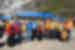A group of Intrepid travellers with locals in Langtang, Nepal