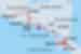Map of Central American Journey including Costa Rica, El Salvador, Guatemala, Honduras and Nicaragua