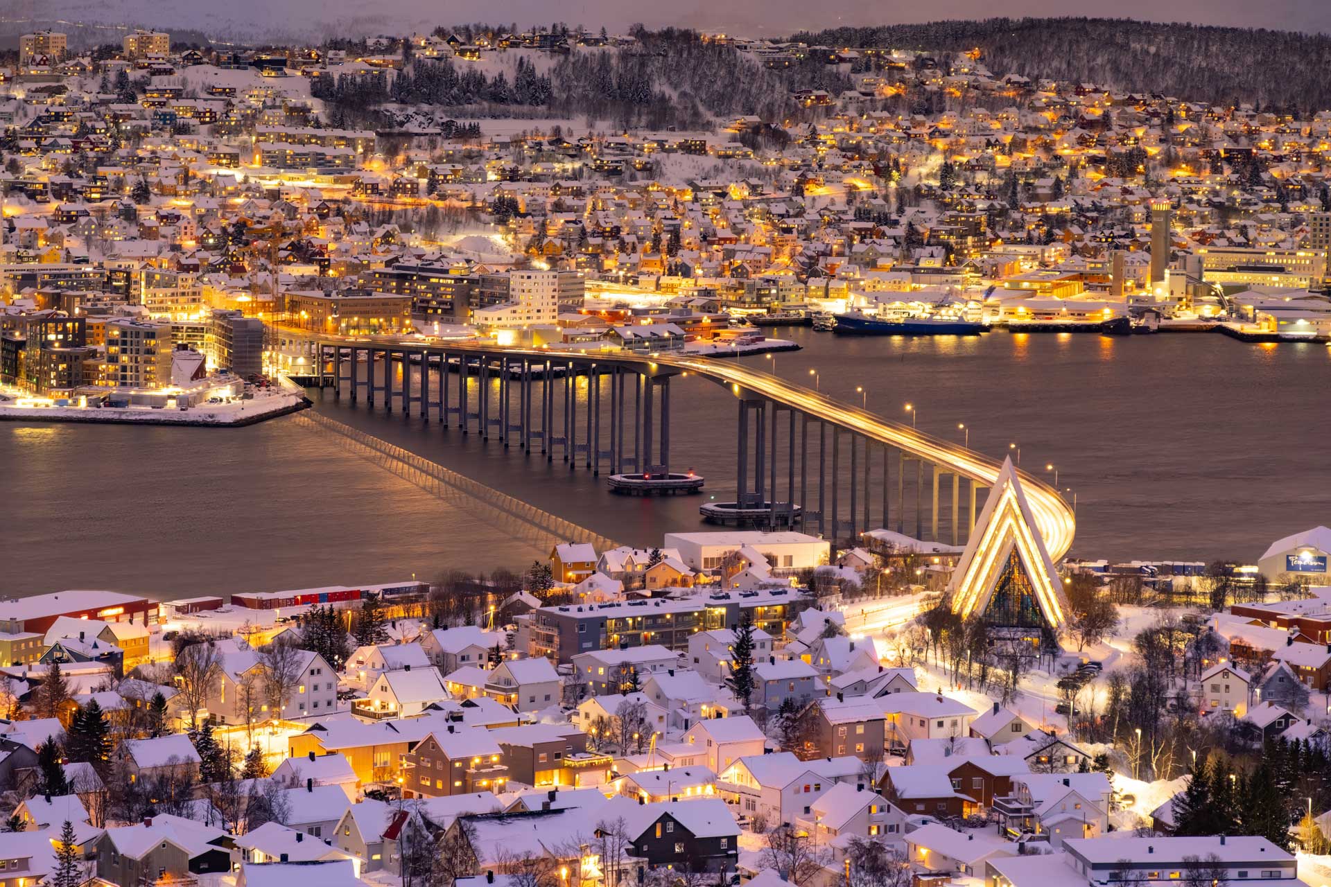 Tromso at night