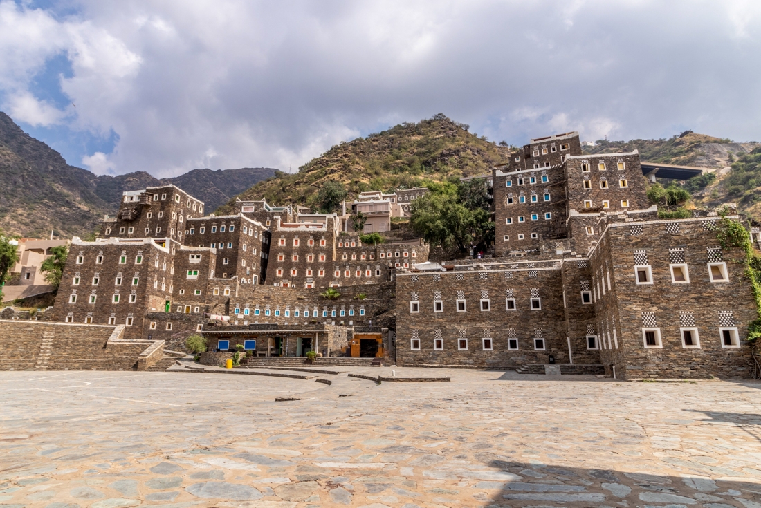 Rijal Almaa, an ancient village almost a millenium old, nestled in the mountains of Asir Province