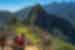 Travellers taking photo at Machu Picchu, Peru